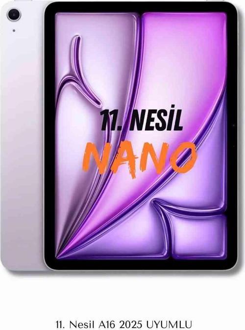 iPad 11. Nesil A16 2025 Uyumlu Blue Nano Ekran Koruyucu Ultra İnce Screen Protector