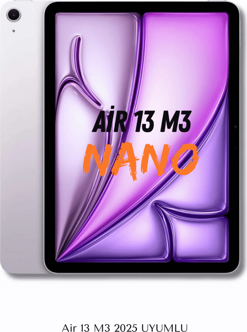 iPad Air 13 M3 2025 Uyumlu Fuchsia Blue Nano Ekran Koruyucu Ultra İnce Screen Protector