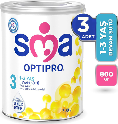 Optipro 3 Bebek Maması 800 gr 3 Adet