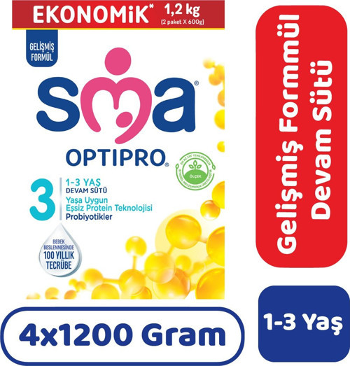 Optipro 3 Devam Sütü 1200 gr 4 Adet