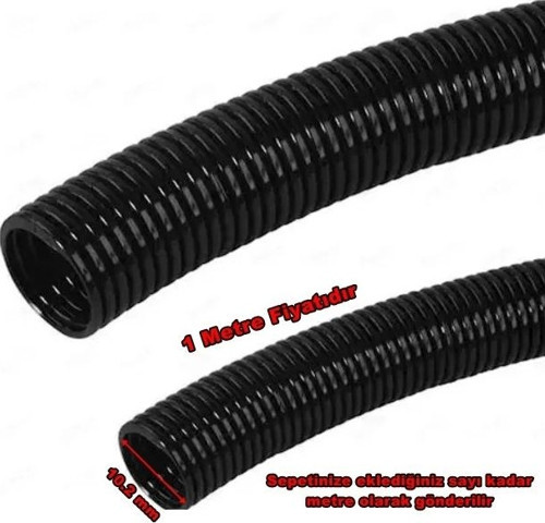 10.2mm Polyamid Spiral Plastik SİYAH (Alev Yaymayan)