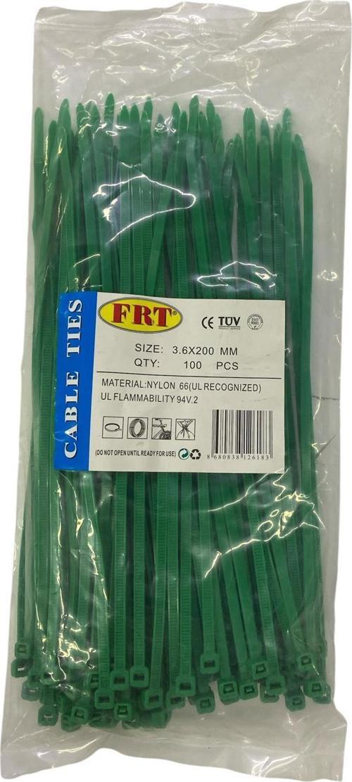 FRT Yeşil 3,6X200 Kablo Bağı