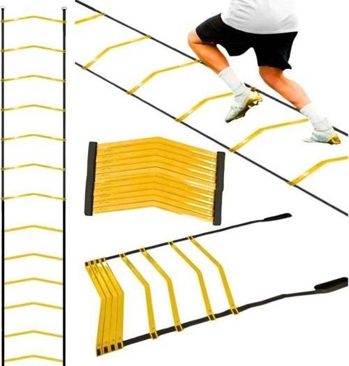 6 Metre Antrenman Merdiveni 13 Çubuklu Ayarlanabilir Dayanıklı Esnek  İdman Merdiveni