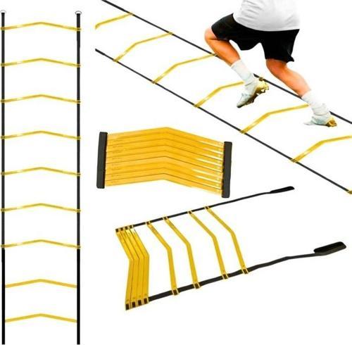 4 Metre Antrenman Merdiveni 9 Çubuklu Ayarlanabilir Dayanıklı Esnek İdman Merdiveni