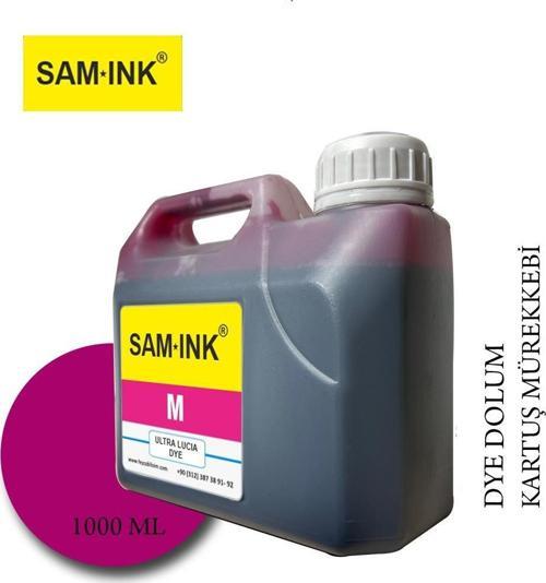 ® Samink Canon Pro Serisi Plotter DYE Kartuş Dolum Mürekkebi PFI-1300 PFI-1700 M (Magenta) -1000ml-
