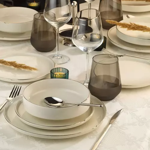 24 Parça Chef Taste Of Platin Fileli Yemek Takımı