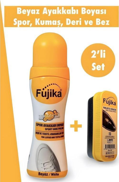 Beyaz Ayakkabı Temizleyici, Deri Ve Kumaş Boyası, Deri, Kanvas Boya 75 Ml Parlatıcı Sünger Fjkbb01