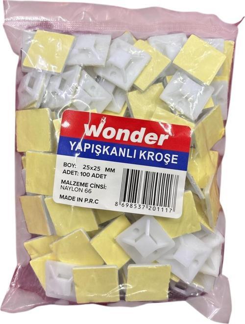 Wonder 25X25 Yapışkan Kroşe (100 Adet)