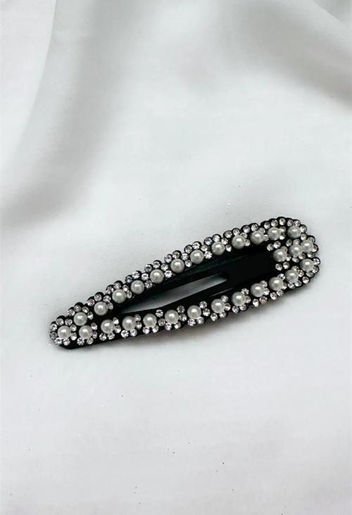 İNCİLİ KRİSTAL TAŞLI ÇITÇIT YAN TOKA 9 CM.