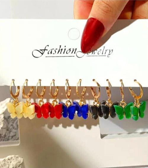 10 ADET KELEBEK KÜPE SET