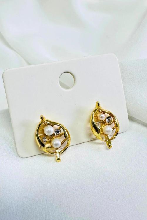 İNCİLİ TAŞLI MİNİMAL KÜPE