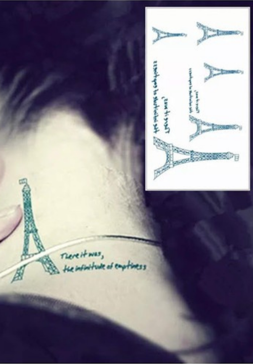 EYFEL KULESİ 2 ADET GEÇİCİ DÖVME TATTOO