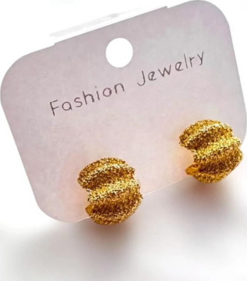 KUM DESESNLİ GOLD KÜPE 2 Cm.