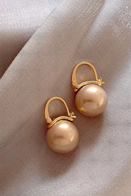 İNCİ TOP KÜPE BAL RENGİ