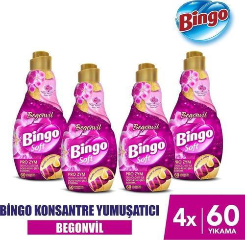 Soft Konsantre Çamaşır Yumuşatıcısı Begonvil 1440 ml x 4 Adet