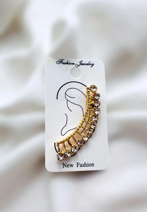 ŞERİT FULL TAŞLI EARCUFF KÜPE SOL KULAK 5 CM.