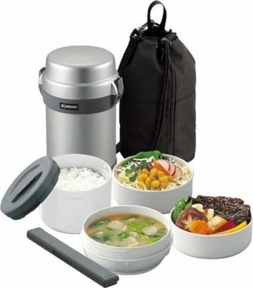 SL-JAF14-SA Vakumlu Yemek Termosu Kabı 1.23L Gümüş