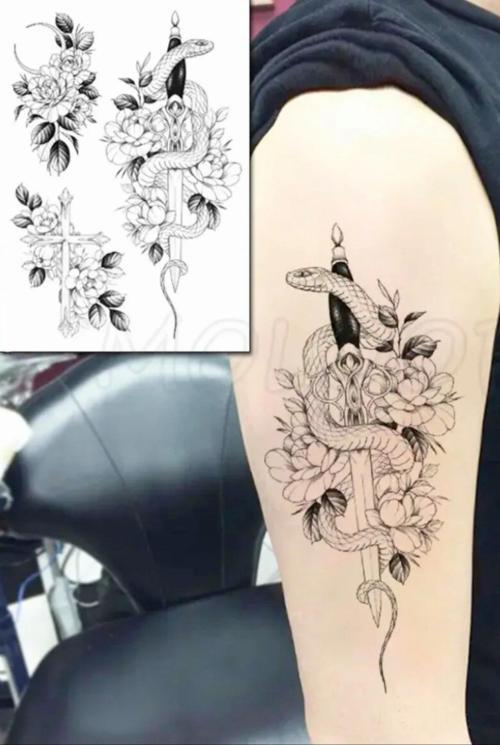 Yılan Geçici Dövme Tattoo
