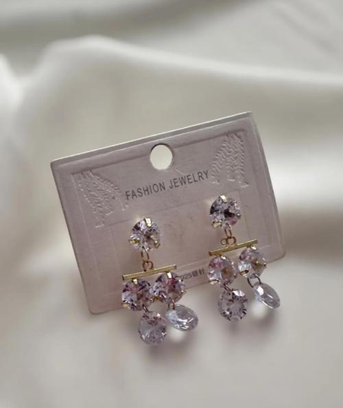 ZİRKON TAŞLI AVİZE MODEL KÜPE 3 CM.