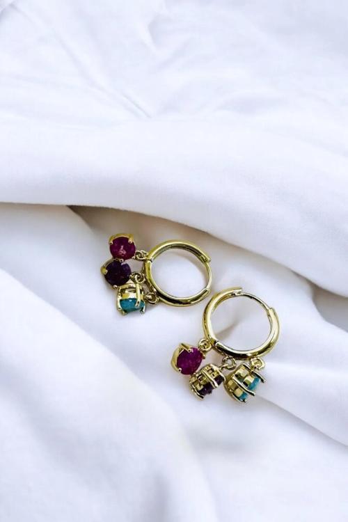 ZİRKON TAŞLI SALLANTILI SHAKİRA KÜPE