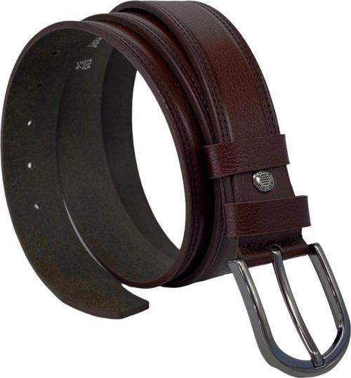 3.5 Cm Klasik %100 Hakiki Gerçek Manda Derisi Kemer