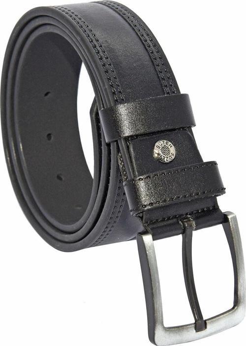 * 4 Cm. Spor Suni Deri Çift Dikişli Model Kemer Siyah