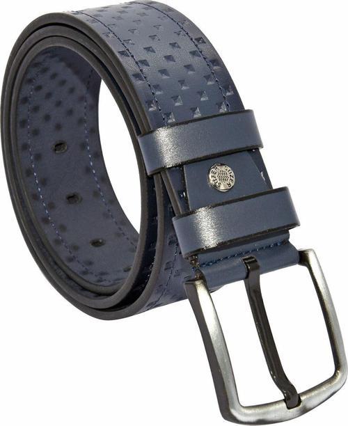 * 4.5 Cm. Spor Suni Deri Desenli Model Kemer Lacivert