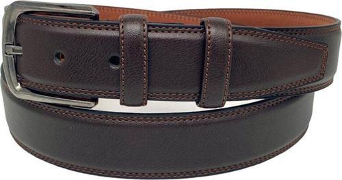 3.5 Cm. Klasik Suni Deri Düz Renk Erkek Kemer Kahverengi