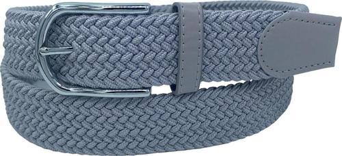 Elastik Esnek Unisex Örgü Kemer Gri