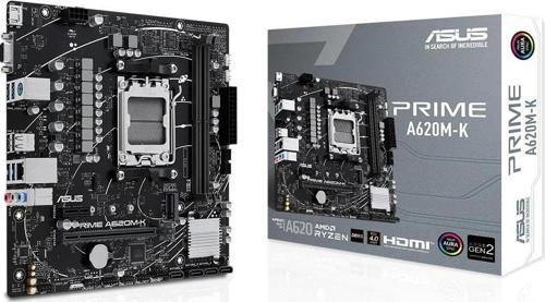 Prime A620M-K 6400MHz (OC) DDR5 Soket AM5 M.2 HDMI VGA mATX Anakart