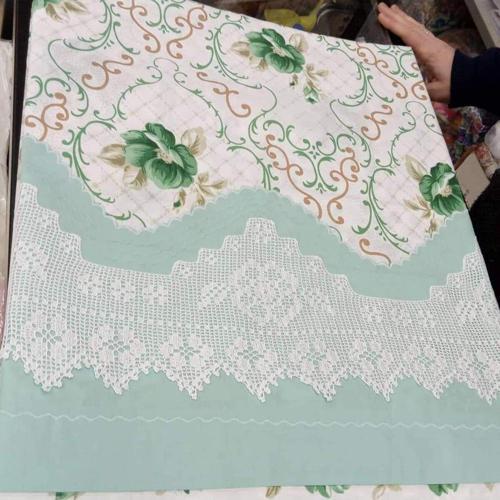 Elişi Dantelli Nevresim Takımı Çarşafı Dantelsiz