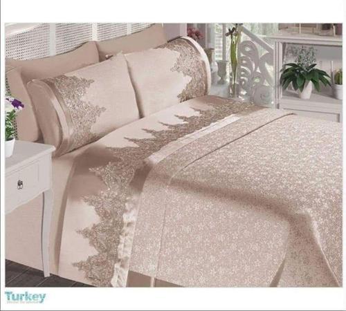 Gülbahçe Fransız Dantel 6 Parça Pike Takımı
