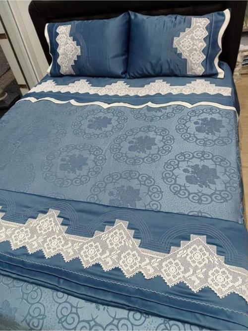 El Işi Dantel Pike Takımı - Indigo