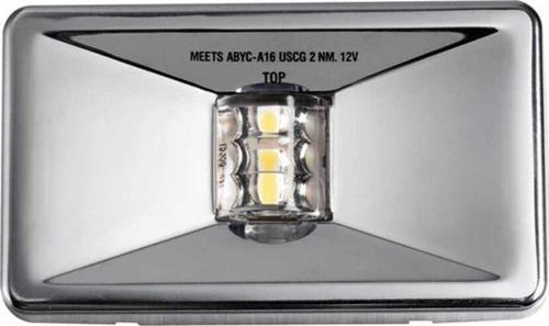 Dikdörtgen Kıç Feneri, Krom Kapaklı, Led 12V