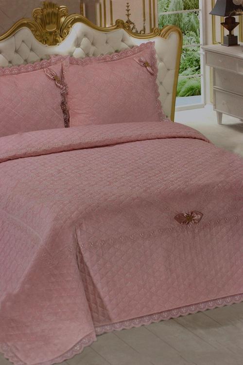 Bella Home Fransız Güpürlü Yatak Örtüs