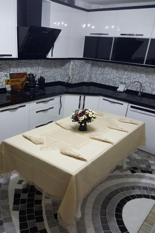 Kdk Dertsiz Yemek Takımı 8 Kişilik Güpürlü Leke Tutmaz Kdk Dertsiz Şantuk 18 Parça Sofra Takımı