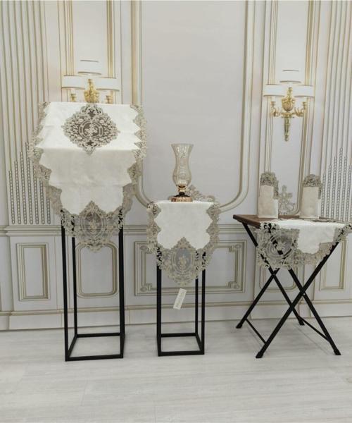 Lüx Jasmin 5 Parça Kadife Salon Takımı Kadife