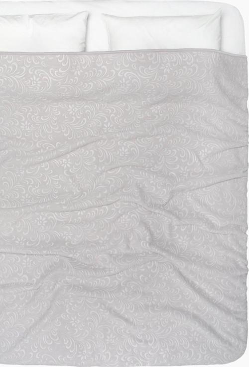 Bahar Soft Çift Kişilik Embos Battaniye  - Gri