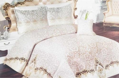 Uckız Home Elit Çift Kişlk Pike Takımı 7 Parça Krem