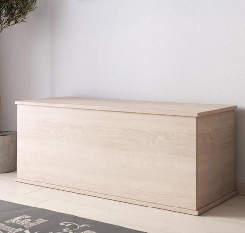 125cm Sandık Dekoratif Ahşap Çeyiz Sandığı Salon Antre Mobilyası Organizer Saklama Kutusu