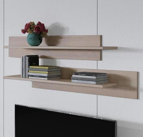 Duvar Rafı 2'li Set Dekoratif Modern Salon Mutfak Oturma Odası Yemek Odası Raf Sonoma Raf