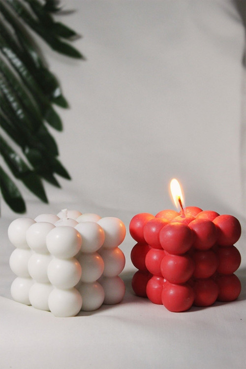 Dekoratif Bubble 2'Li Set Kokulu Mum