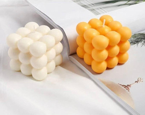 Dekoratif Bubble 2'Li Set Kokulu Mum