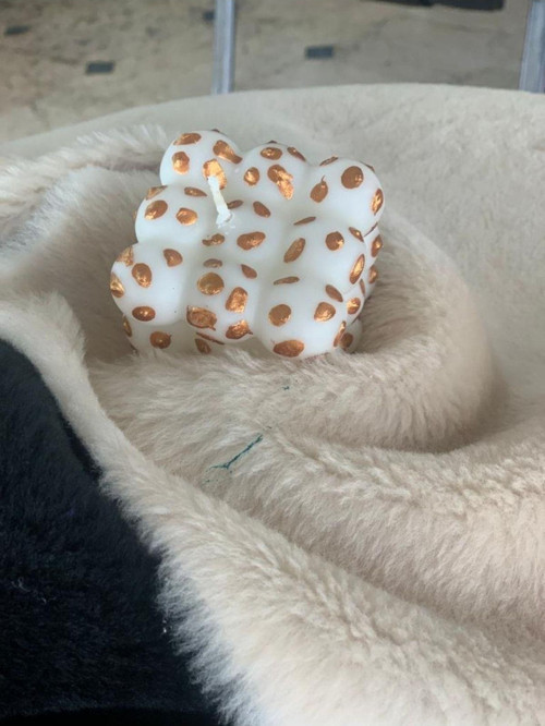 Renkli Kokulu Aromatik Esanslı (Kokulu) Tasarım Dekoratif Bubble Mum