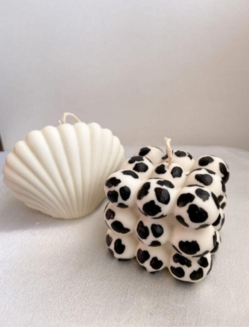 2'Li Bubble Ve Istiridye Set Kokulu Dekoratif Mum