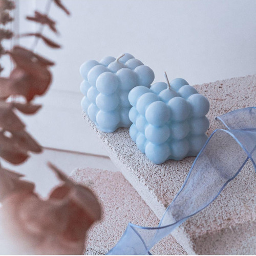 Dekoratif 2'Li Mavi Renkli Kokulu Bubble Set