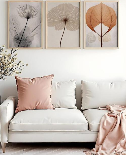 Ahşap Çerçeveli 3 Parça Set Tablo Huhu481
