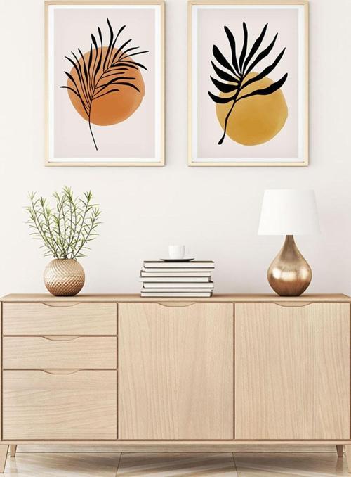 Ahşap Çerçeveli Soyut Tablo