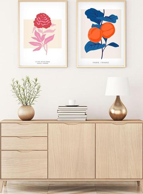 Ahşap Çerçeveli Modern Tablo Seti Huhu172
