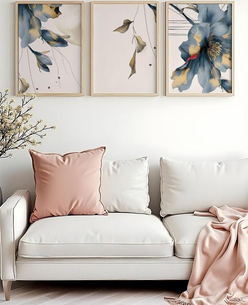 Ahşap Çerçeveli 3 Parça Set Tablo Huhu471